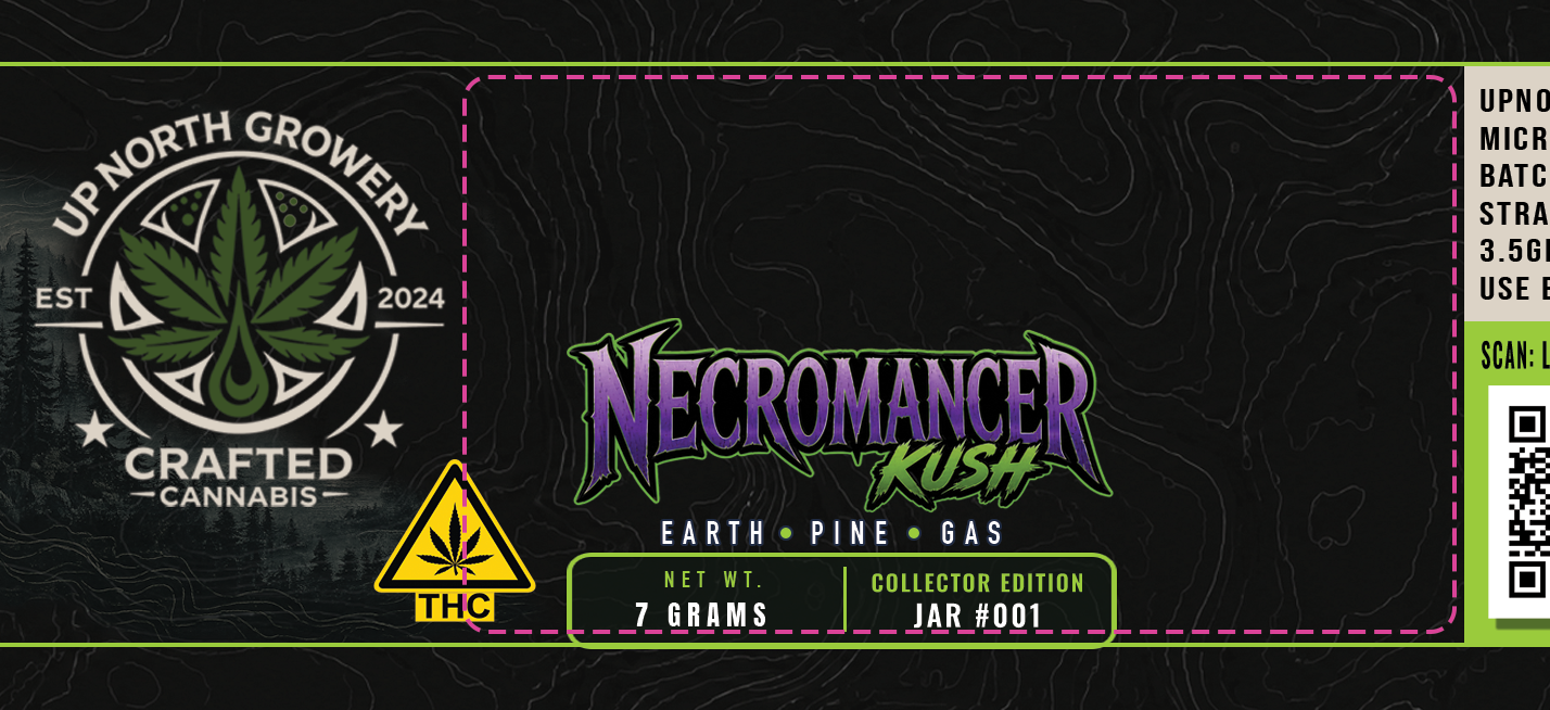 Up North Growery Collector Label Example
